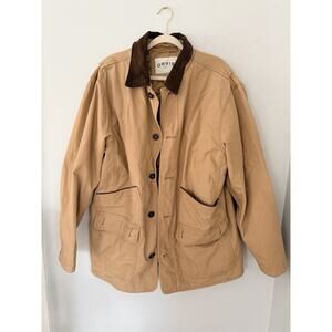 Orvis Tan Jacket with Brown Collar